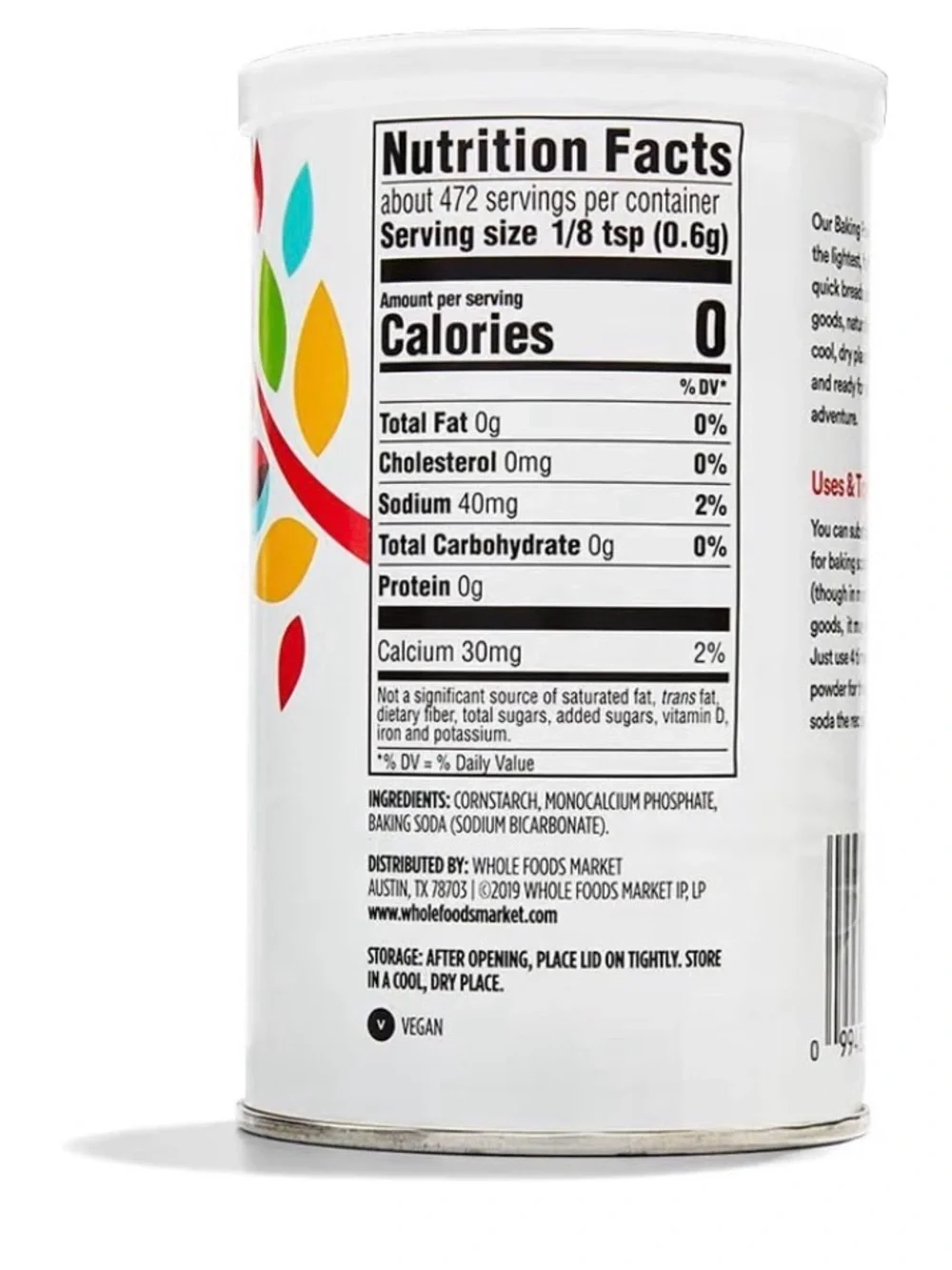 Aluminum-Free Baking Powder - White